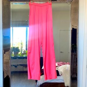 White Fox Neon Pink Pant Suit with Matching Onesie